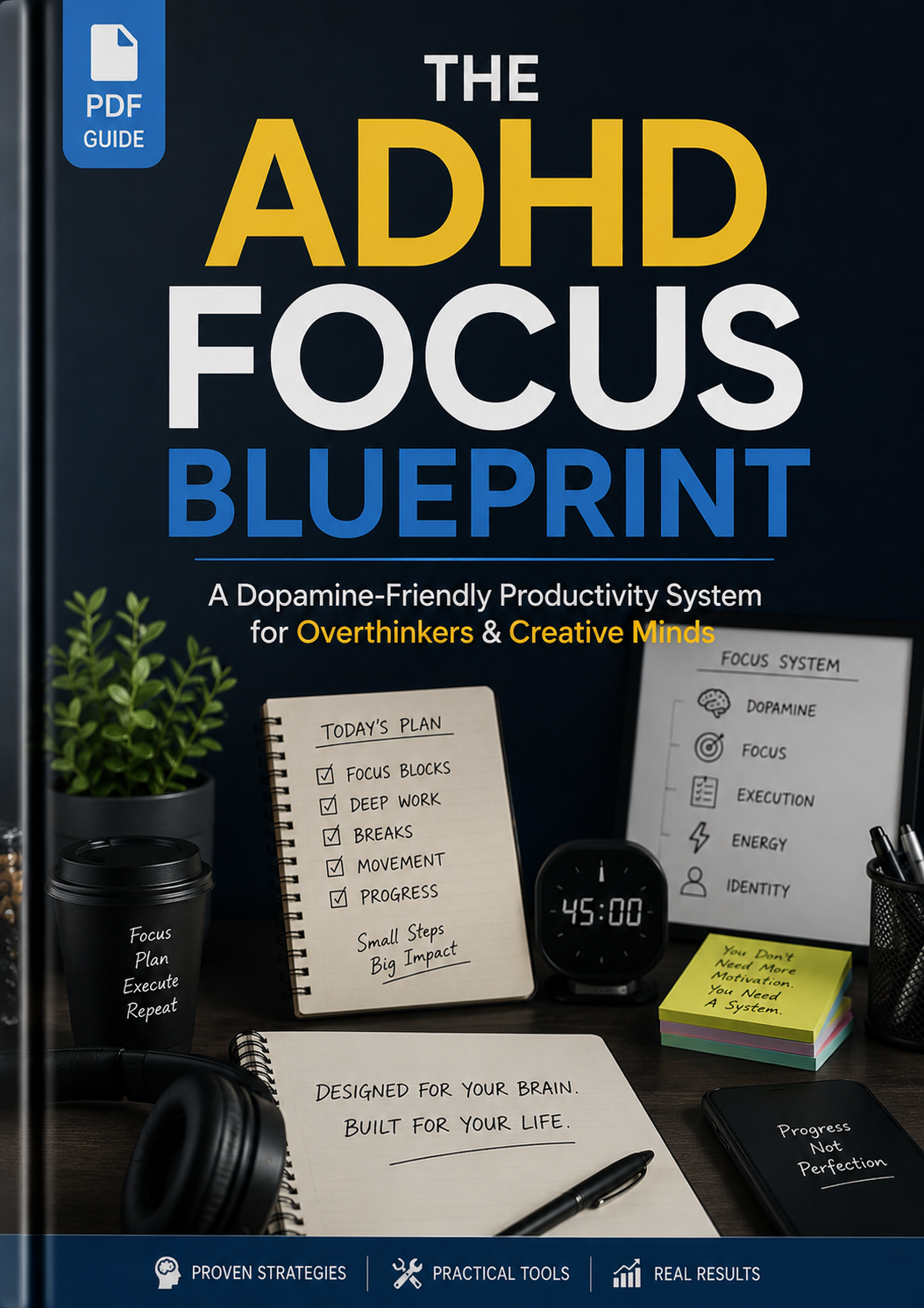 The ADHD Focus Blueprint – Dopamine-Friendly Productivity PDF Guide